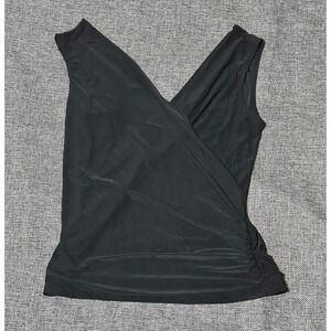 Topping USA Women's M Sleeveless Wrap Front‎ Top